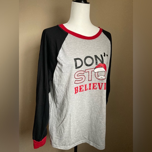 Don’t Stop Believing Christmas Themed Shirt - Picture 2 of 4